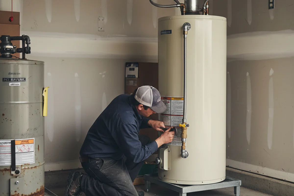 Water heater and shutoff valve replacement in Costa Mesa